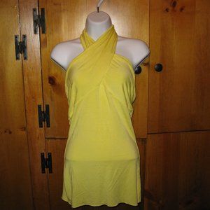 Moda International yellow halter top